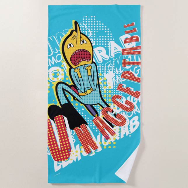 Adventure Time | Lemon Grab "UNACCEPTABLE" Beach Towel (Front)