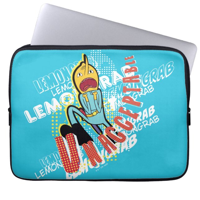 Adventure Time | Lemon Grab "UNACCEPTABLE" Laptop Sleeve (Front)