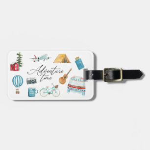 Adventure Time Personalized Airplane Travelling Luggage Tag