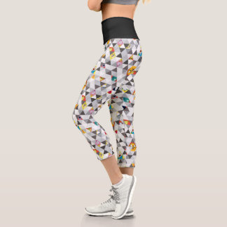 Adventure Time | Triangular Character Pattern Capri Leggings