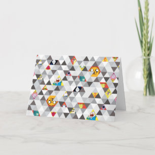Adventure Time   Triangular Character Pattern Card