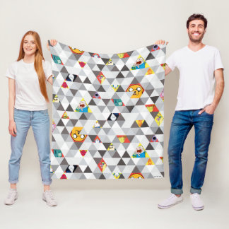 Adventure Time | Triangular Character Pattern Fleece Blanket