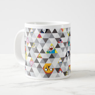 Adventure Time | Triangular Character Pattern Large Coffee Mug