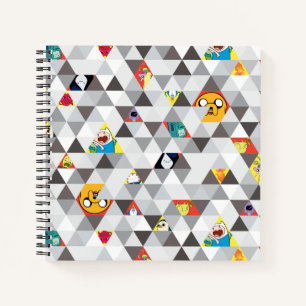Adventure Time   Triangular Character Pattern Notebook