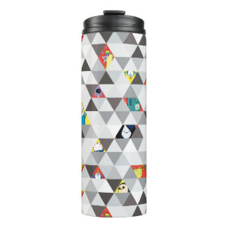 Adventure Time | Triangular Character Pattern Thermal Tumbler