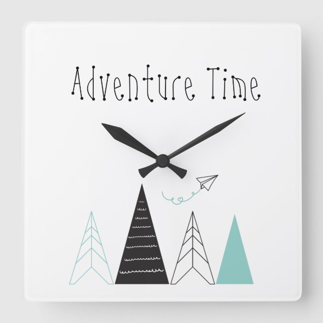 'Adventure time' Wall Clock (Front)