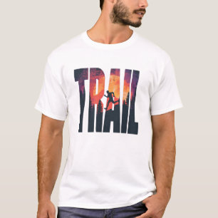Adventure Trail Runner Typography Art T-Shirt