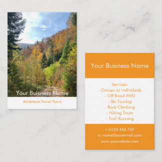 Adventure Travel Guide Business Card