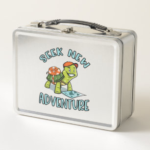 Adventure Turtle Metal Lunch Box
