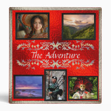 Adventure Vacation Photo/Scrapbook Album - Copper