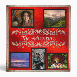 Adventure Vacation Photo/Scrapbook Album - Copper Binder