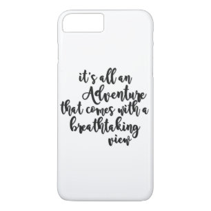 adventure with a breathtaking view black white Case-Mate iPhone case