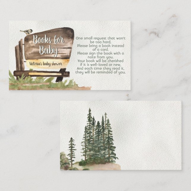 Adventure woodland National Forest Books for Baby Enclosure Card (Front/Back)