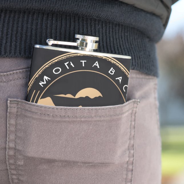 #adventuregearVinylWrappedFlask Hip Flask (In Situ)