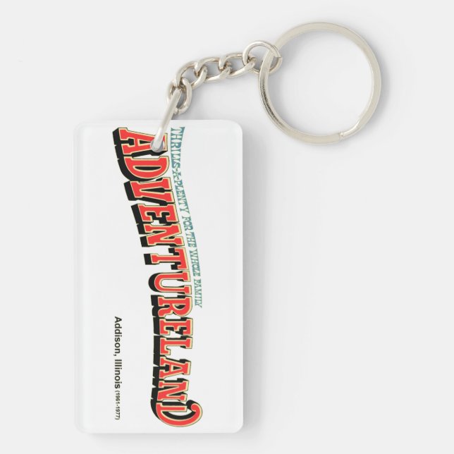 Adventureland Amusement Park, Addison, IL Keychain (Back)