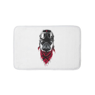 Adventurer Pug Bath Mat