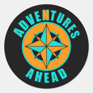 Adventures Ahead Classic! Classic Round Sticker