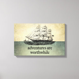 Adventures Are Worthwhile Canvas Print
