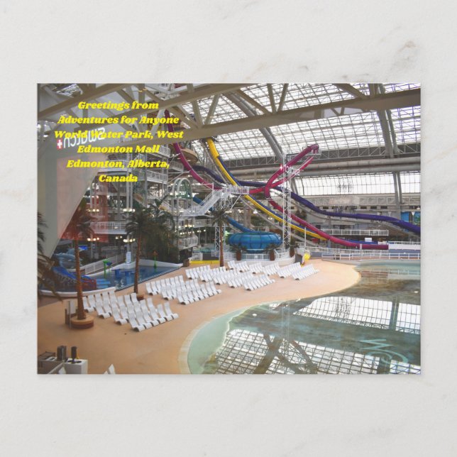 Adventures for Anyone World Water Park postcard (Front)