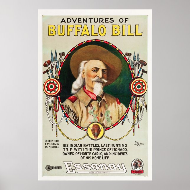 Adventures of Buffalo Bill - affiche Vintage de 19 (Devant)