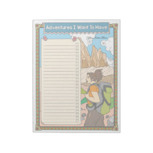 Adventures To Do List Custom Notepad