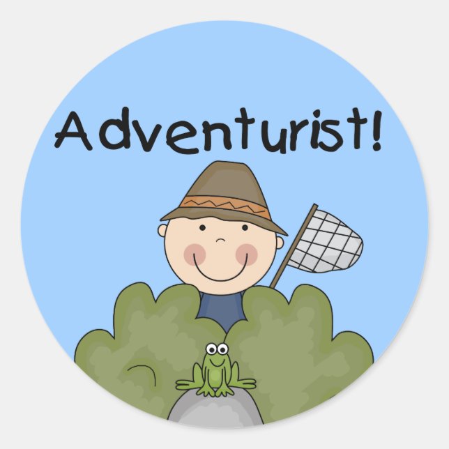 ADVENTURIST Tshirts and Gifts Classic Round Sticker (Front)