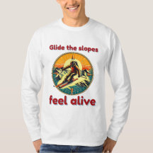 Adventurous Alpine Skiing Graphic