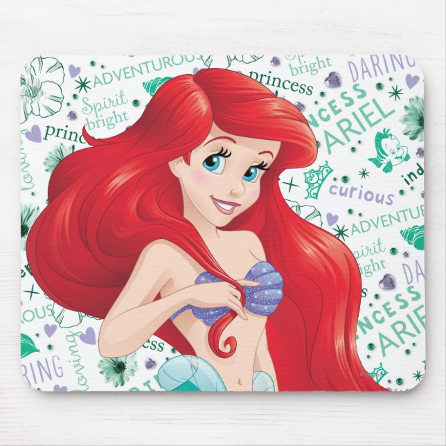 Adventurous Ariel Mouse Pad (Front)