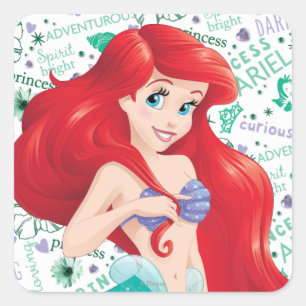 Adventurous Ariel Square Sticker