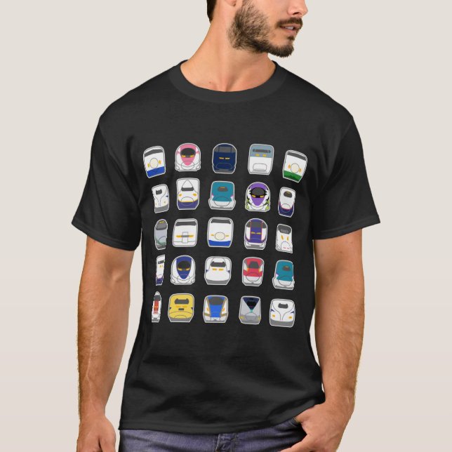 Adventurous Bullet Trains Collection  T-Shirt (Front)