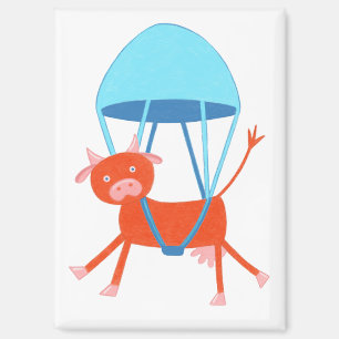 Adventurous Cow Magnet