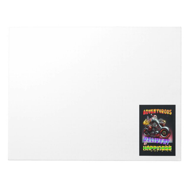 Adventurous Delivery Of Happiness Notepad (Front)