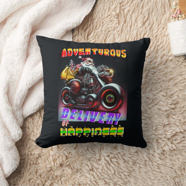 Adventurous Delivery Of Happiness Throw Pillow (Blanket)