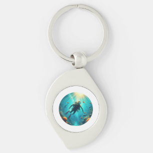 Adventurous Diver Keychain