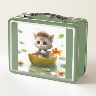 Adventurous Kitten in a Boat Lunchbox