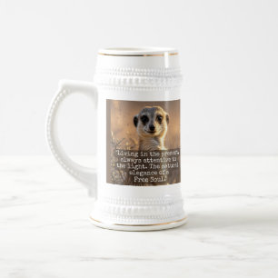 Adventurous Meerkat Living Beer Stein