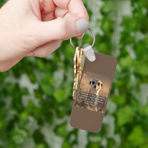 Adventurous Meerkat Living Keychain
