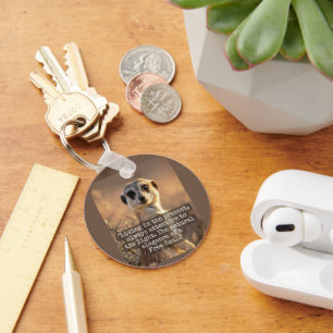 Adventurous Meerkat Living Keychain