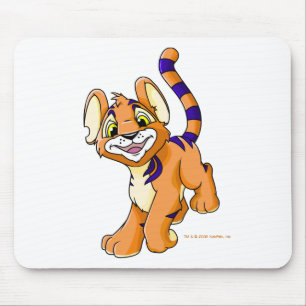 Adventurous orange Kougra Mouse Pad