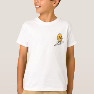 Adventurous Paper Plane Duckling Kids T-Shirt