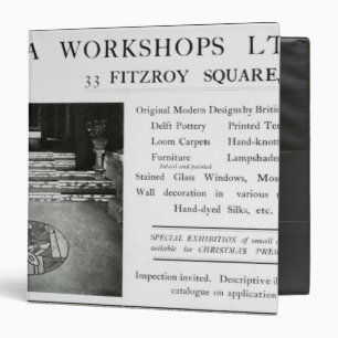 Adverisement for the Omega Workshops Ltd Binder