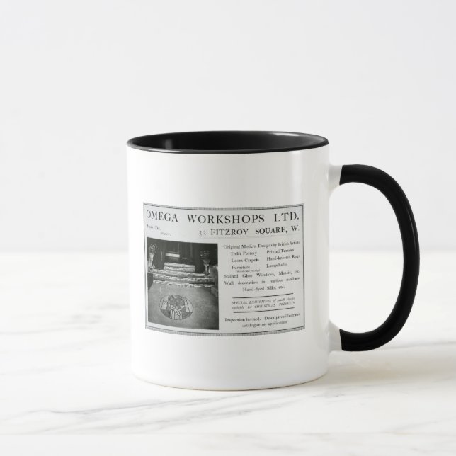 Adverisement for the Omega Workshops Ltd Mug (Right)