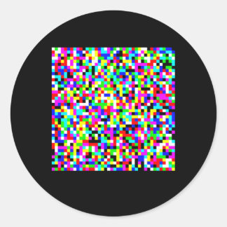 Adversarial Anti-Facial Recognition Camouflage Inv Classic Round Sticker