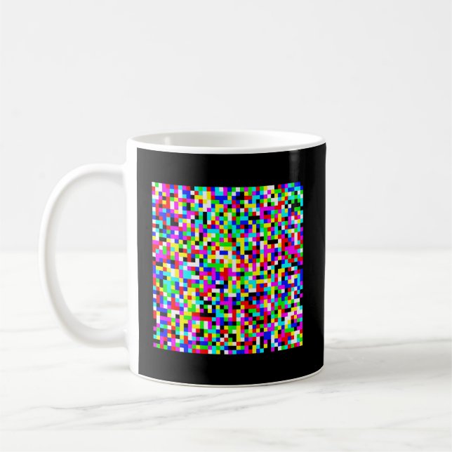 Adversarial Anti-Facial Recognition Camouflage Inv Coffee Mug (Left)