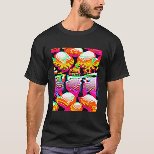 Adversarial Anti-Facial Recognition Camouflage Inv T-Shirt (Front)