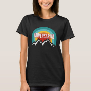 Adversarial Vintage Retro Sunset T-Shirt