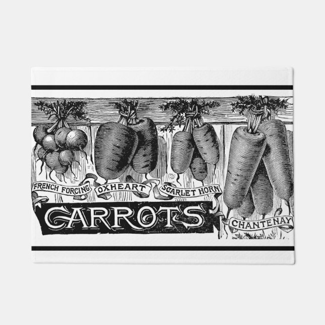 Advert 4 vintage carrots doormat (Front)