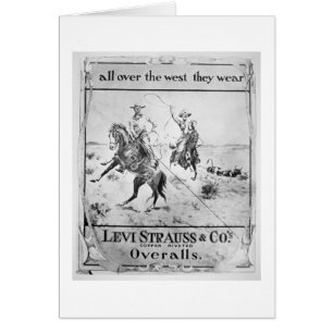Advert for Levi Strauss & Co, c.1900 (litho)