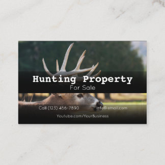 Advertise Hunting Property Company Business Card