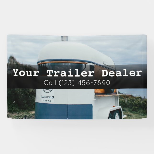 Advertise Trailer Dealership Business Banner (Horizontal)